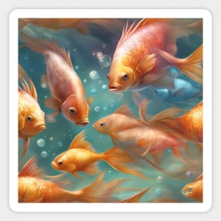 Dive into the world of furious fish Magnet